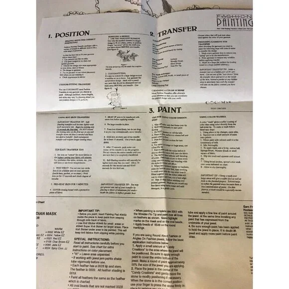 4316 Tri Chem Mardi Gras Mask Pre-Shaded Iron Transfer 21x6" - Picture 6 of 11